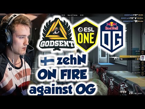 GODSENT zehN vs OG Highlights | ESL One Rio Closed Qualifier EU * Train