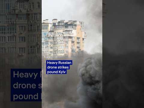 Heavy Russian drone strikes pound Kyiv | DW News