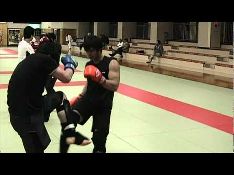 【チーム・ファイヤー】20110420キックボクシングスパーリング其の1