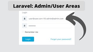 Laravel: Separate Admin/User Areas - Designs, Routes, Permissions