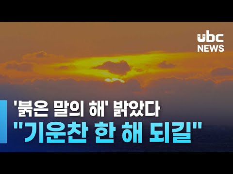 '붉은 말의 해' 밝았다..기운찬 한 해 되길'