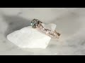 video - Millegrain Pave Twist Engagement Ring