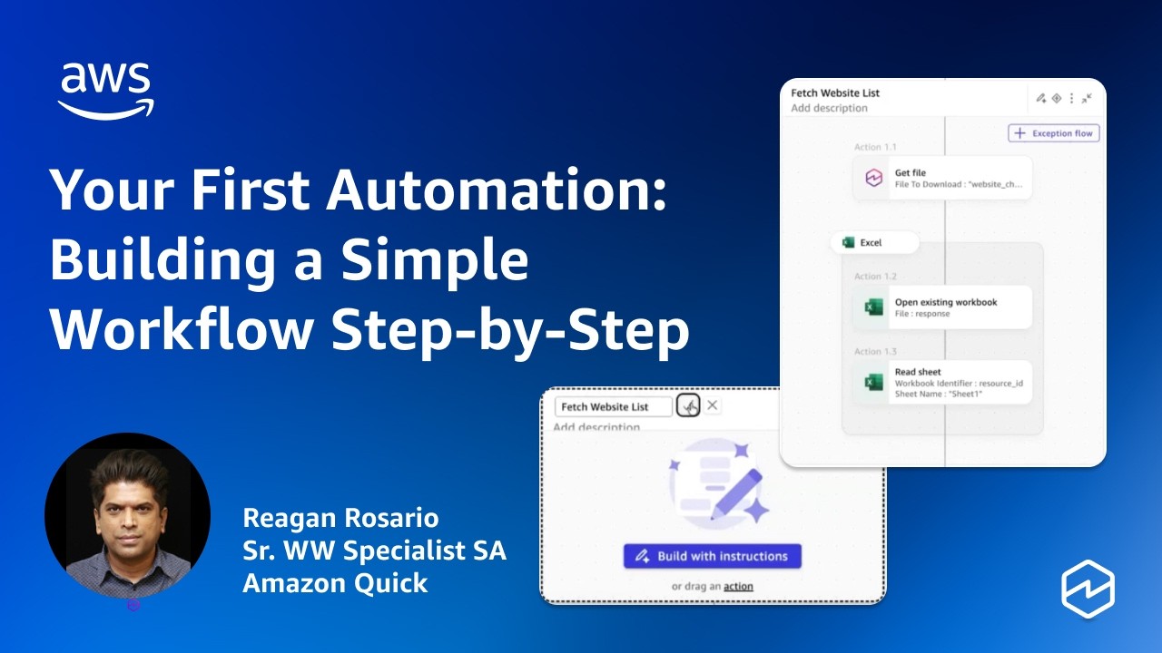 Your First Automation Step-by-Step with Amazon Quick Automate