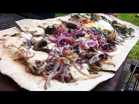 Pizza a la parrilla