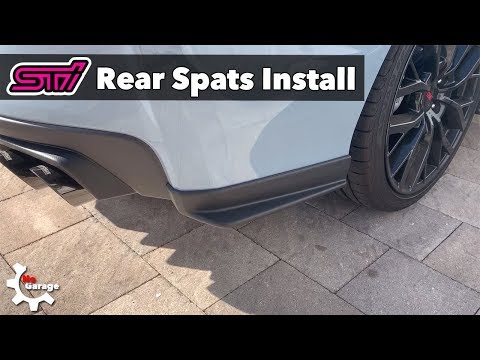 STI Rear Spats Install