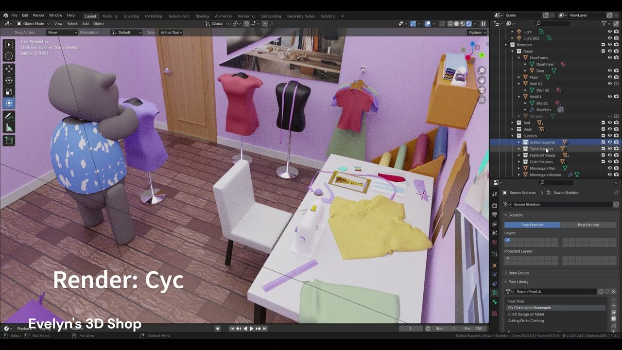 Quarto Sowon Modelo 3D