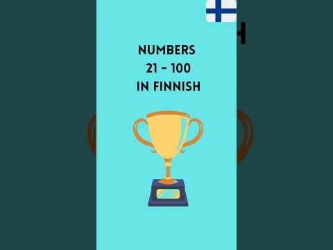 Numbers 21 - 100 in Finnish