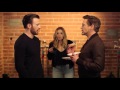 Chris Evans Robert Downey Jr Elizabeth Olsen Tony Steals The Last Donut