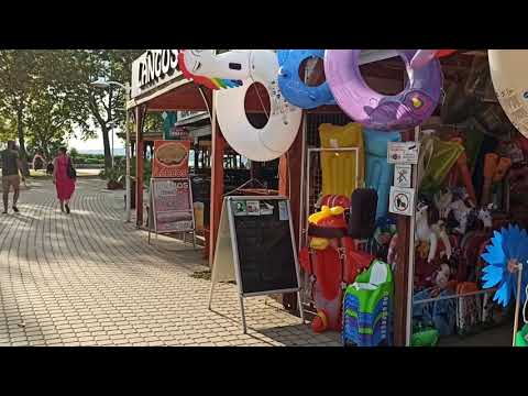 Fonyód Balaton Hungary HU walking in the street 2