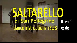 SALTARELLO DI SAN PELLEGRINO, danze trad italiane, Istruzioni di danza