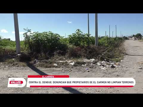 Dengue en El Carmen: denuncian que propietarios no limpian los terrenos