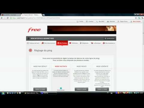 comment regler ping freebox