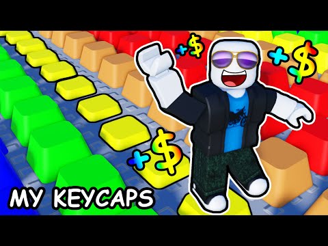 Pressing KEYCAPS to make BILLIONS in Roblox...