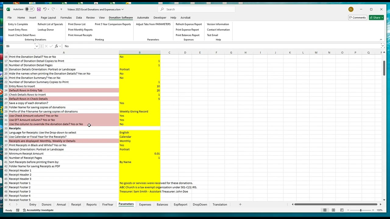 How to Define and Use a Fiscal Year in the 2025 Donation and Expense Software