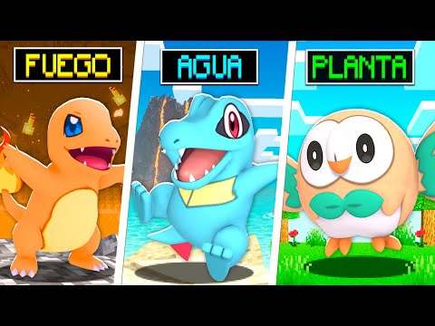 ATRAPÉ a TODOS los Pokémon INICIALES en Minecraft Pixelmon!