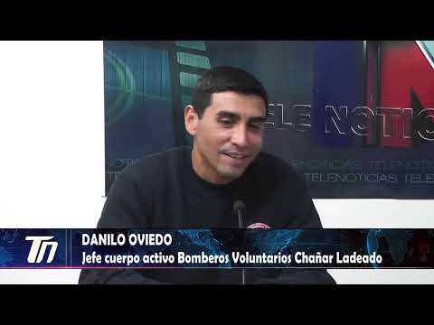DANILO OVIEDO - Jefe cuerpo activo Bomberos Voluntarios Chañar Ladeado.