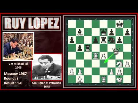 The Spanish Torture: Gm Mikhail Tal's Sacrificial Ruy Lopez vs Gm Tigran V. Petrosian #chess