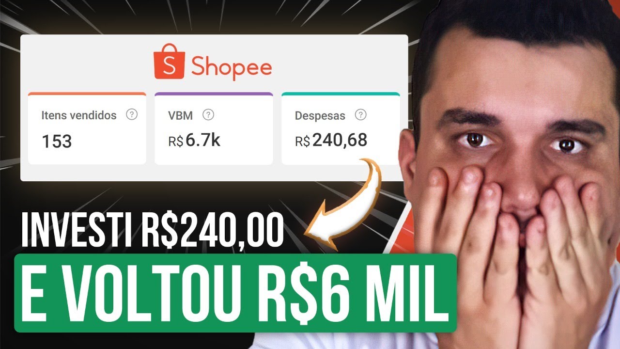 Shopee Ads: investi R$2OO,00 e Voltou R$6.000,00 - Guia: Como Vender Muito Utilizando a Shopee Ads
