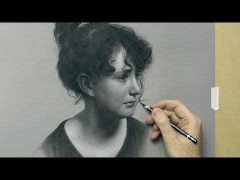 "Julia" – Portrait Drawing by David Jamieson
