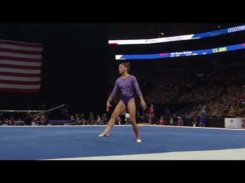 Olivia Dunne – Floor Exercise – 2018 U.S. Gymnastics Championships – Senior Women Day 1