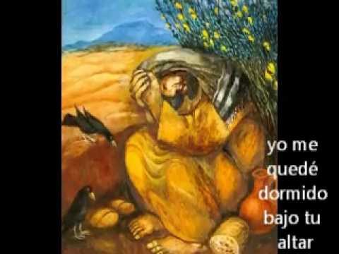 como Elias en el desierto. letra