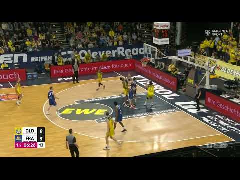 Highlights vom 21. Spieltag: EWE Basktes vs. FRAPORT SKYLINERS