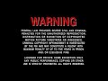 New Line Home Entertainment Warning Screen 1997 2008