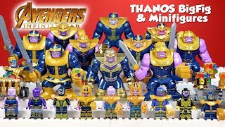 Thanos w/ Infinity Stones Avengers Infinity War Unofficial LEGO BigFigs & Minifigure Collection 2018 by pinoytoygeek
