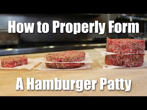 How to Make a Perfect Hamburger Patty From Ground Beef