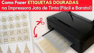 🖨️How to Make GOLD LABELS on an Inkjet Printer (Easy and Cheap!)🌟