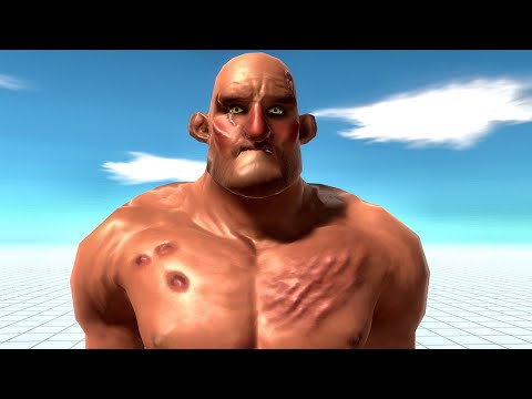 STRONGEST HUMAN - HILL GIANT CRUSHING UNITS | ANIMAL REVOLT BATTLE SIMULATOR | DinoNerds