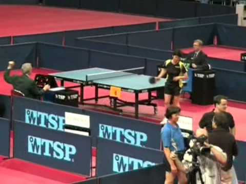Table Tennis Veterans WC 2006 Bremen  Finale1Damen Branca Batinic Kroatien Larisa Farina Russl