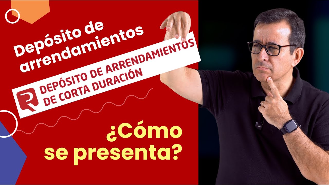 Depósito anual de arrendamientos turísticos