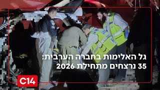 גל האלימות בחברה הערבית: 35 נרצחים מתחילת 2026 | החדשות (חדשות ערוץ 14) - התמונה מוצגת ישירות מתוך אתר האינטרנט יוטיוב. זכויות היוצרים בתמונה שייכות ליוצרה. קישור קרדיט למקור התוכן נמצא בתוך דף הסרטון
