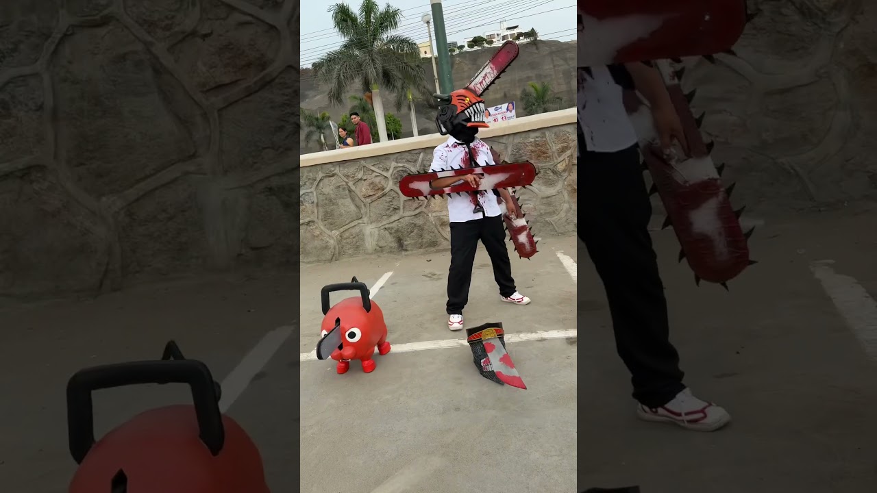 Chainsawman Denji cosplay and katanaman #parati #viral #anime #ytshorts #shortvideo #shorts #youtube