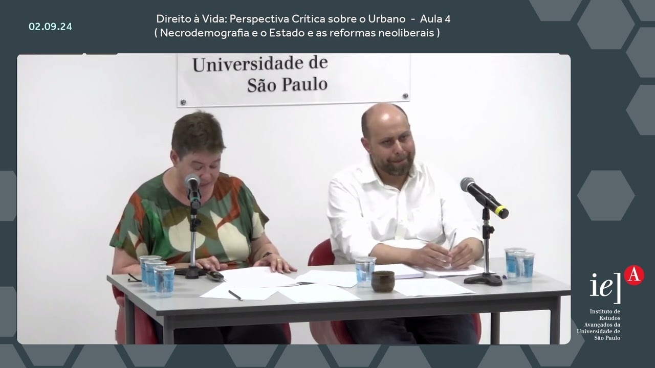 Dir. à Vida: Per. Crít. sobre o Urbano - Aula 4  (Necrodemografia e o Estado e as ref. neoliberais)