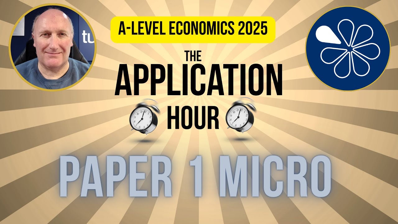 The Application Hour for Paper 1 Micro (2025) | Essential A-Level Economics Revision for Paper 1