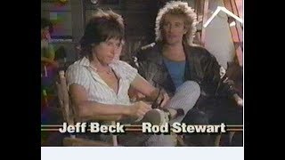 Jeff Beck and Rod Stewart - Rare Interview!! (on making of Infatuation video 1984)