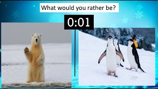 Would You Rather? Winter Theme - Get Kids Moving - Brain Break, PE Warm Up
