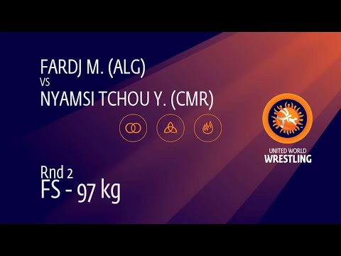 Round 2 FS - 97 kg: M. FARDJ (ALG) v. Y. NYAMSI TCHOU (CMR)