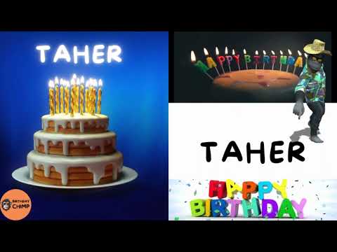TAHER Happy Birthday Song and Dance - It's Your Birthday - Happy Birthday to You TAHER
