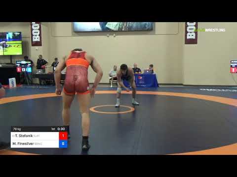 2018 Marine Corps US Open/UWW Junior Freestyle 79 Con Semis - Travis Stefanik (NJRT) Vs. Matthew F