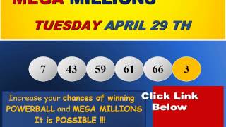 Mega Millions Drawing Results for Tuesday, April 29, 2014