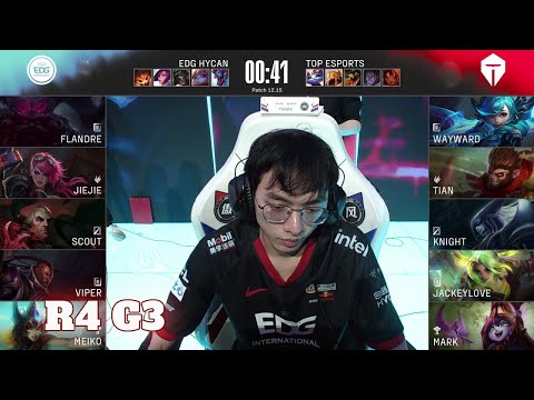 TES vs EDG - Game 3 | Round 4 Playoffs LPL Summer 2022 | Top Esports vs Edward Gaming G3