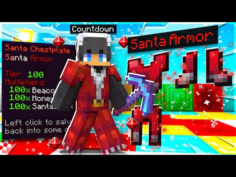 Richest Player on Server with OP Santa Armor!