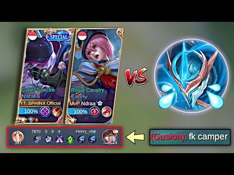 TOP GLOBAL NATALIA MET A PRO FANNY IN SOLO RANK!!!🔥| TARGET LOCKED META PICK GUSION !