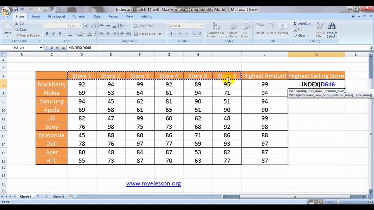 Index And Match -11 - With Max Formula Lookup The Highest Value (English)