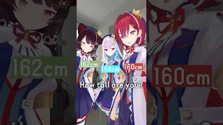 さんばか(本物)でHow tall are you? ～アンジュカメラver.～ 🍹👑⚖️ #にじさんじ