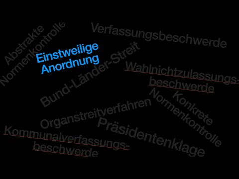 Staatsorganisationsrecht 9: Einstweilige Anordnung