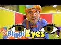 Blippi Learns The 5 Senses At An Indoor Playground Educational Videos For Kids